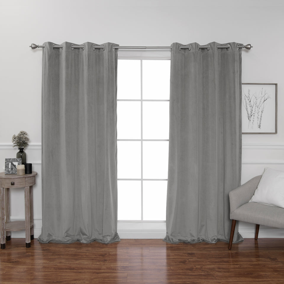 Luster Velvet Grommet Curtain