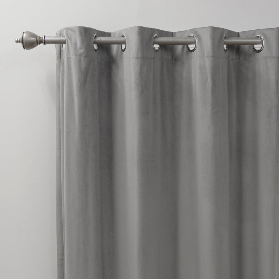 Luster Velvet Grommet Curtain