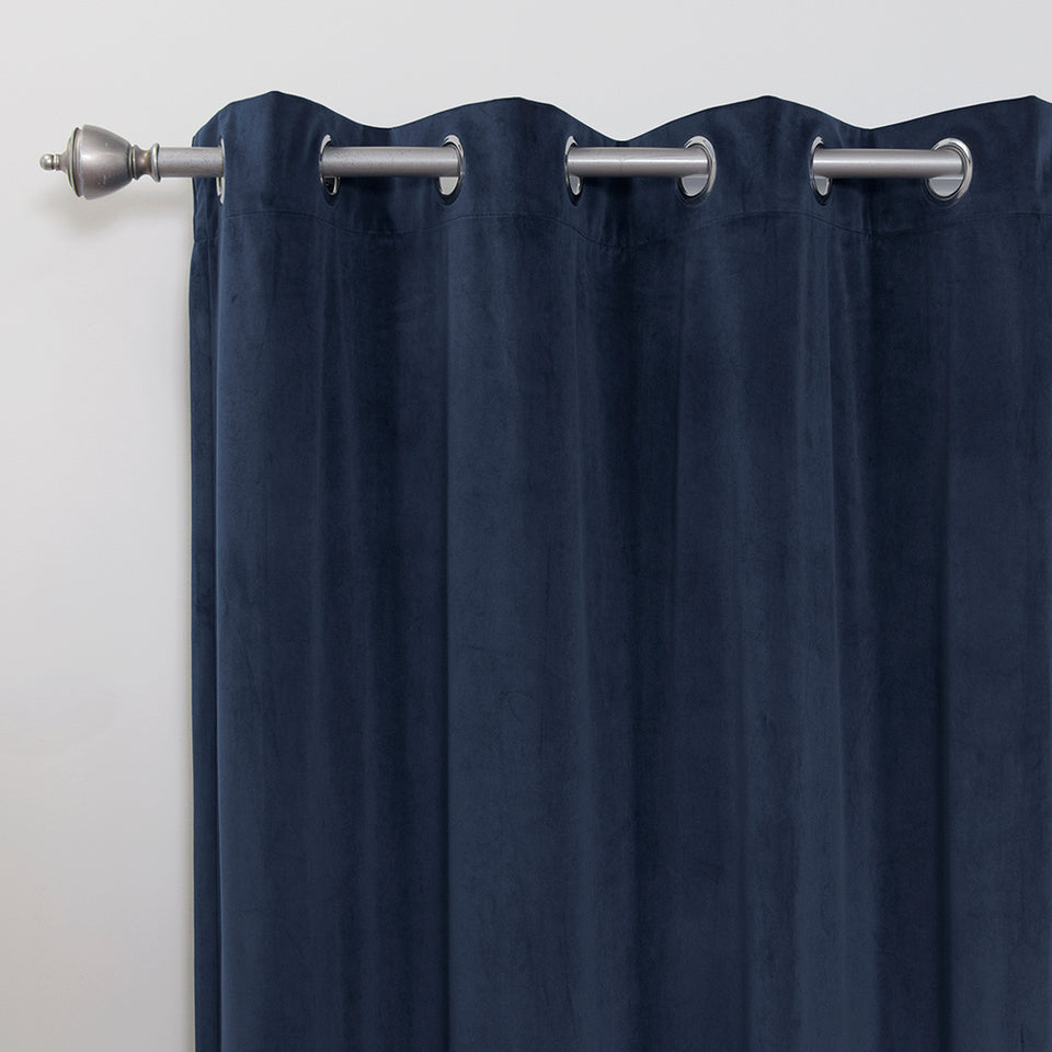 Luster Velvet Grommet Curtain