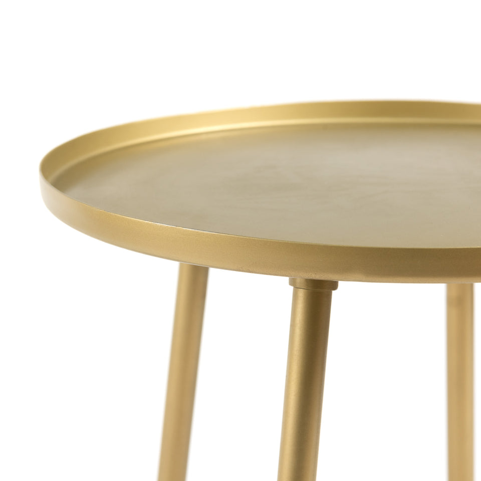 Brass Finish Tray Table