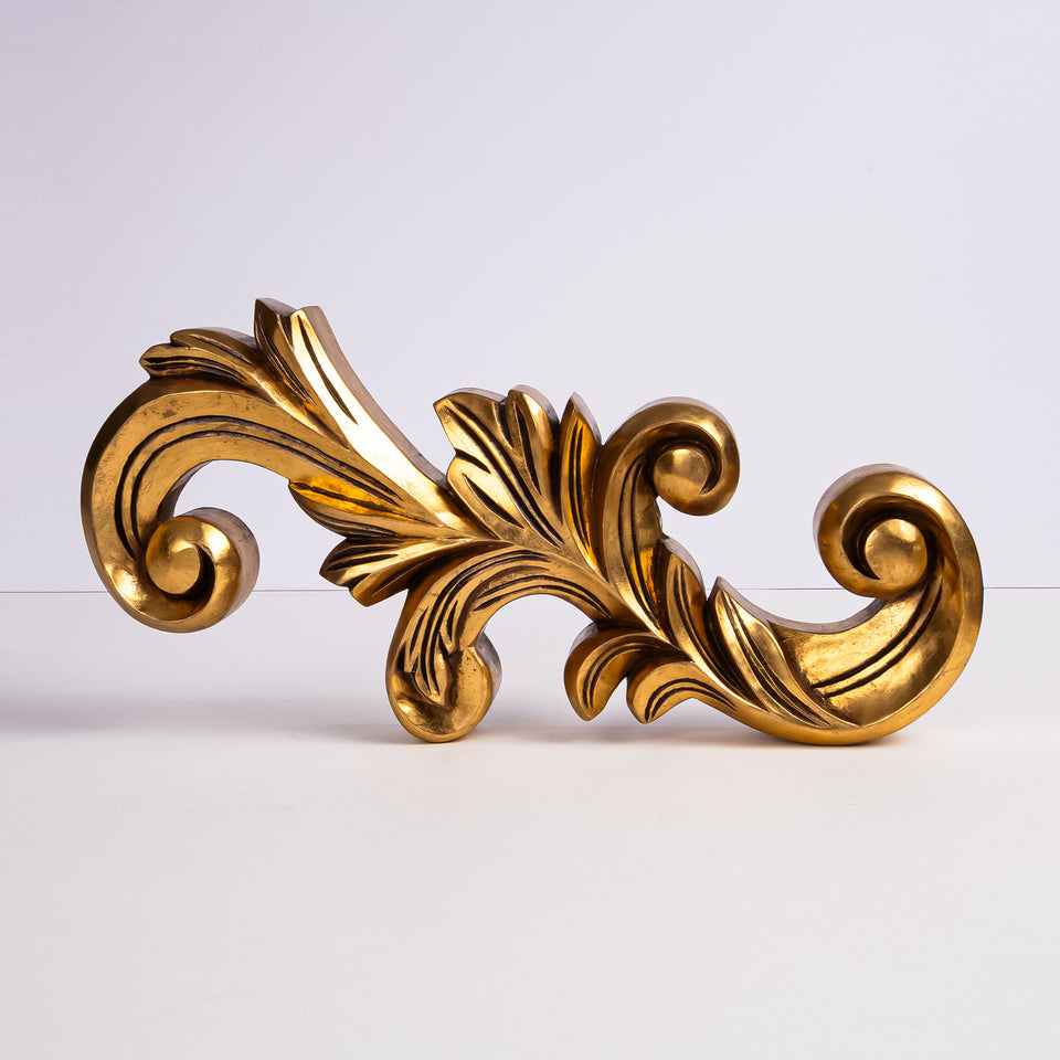 Gold Scroll Decorative Object