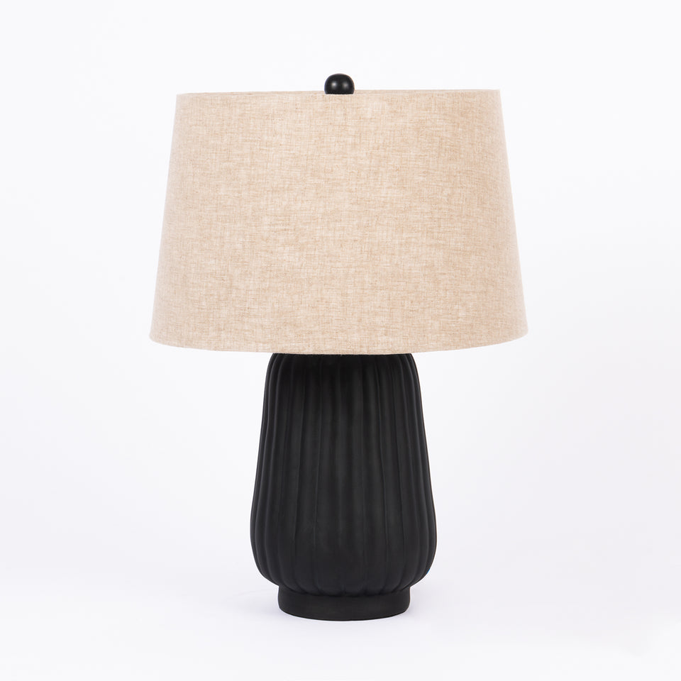 Classic Oil Rubbed Black and Bronze Metal Table Lamp