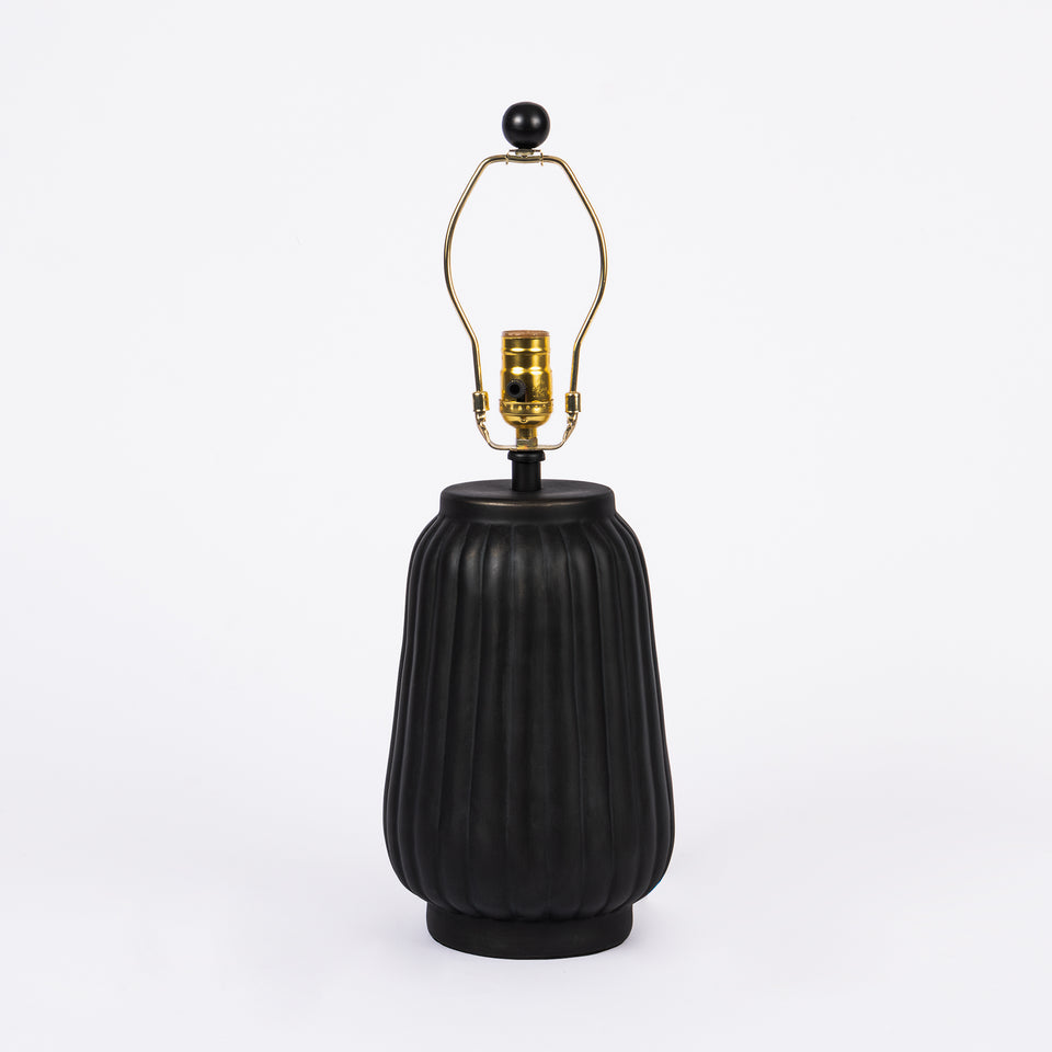 Classic Oil Rubbed Black and Bronze Metal Table Lamp