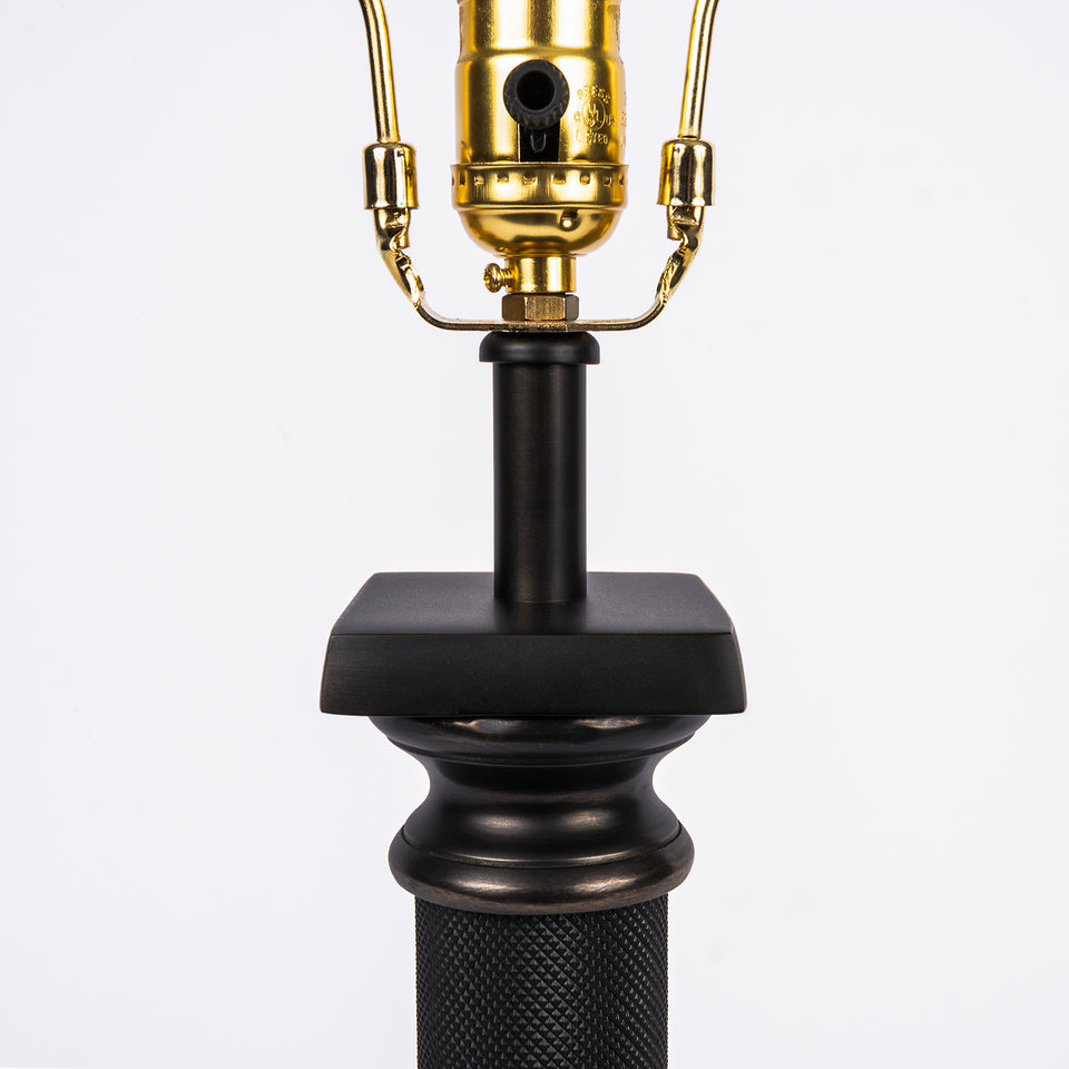 Midnight Grace Tall Textured Metal Lamp