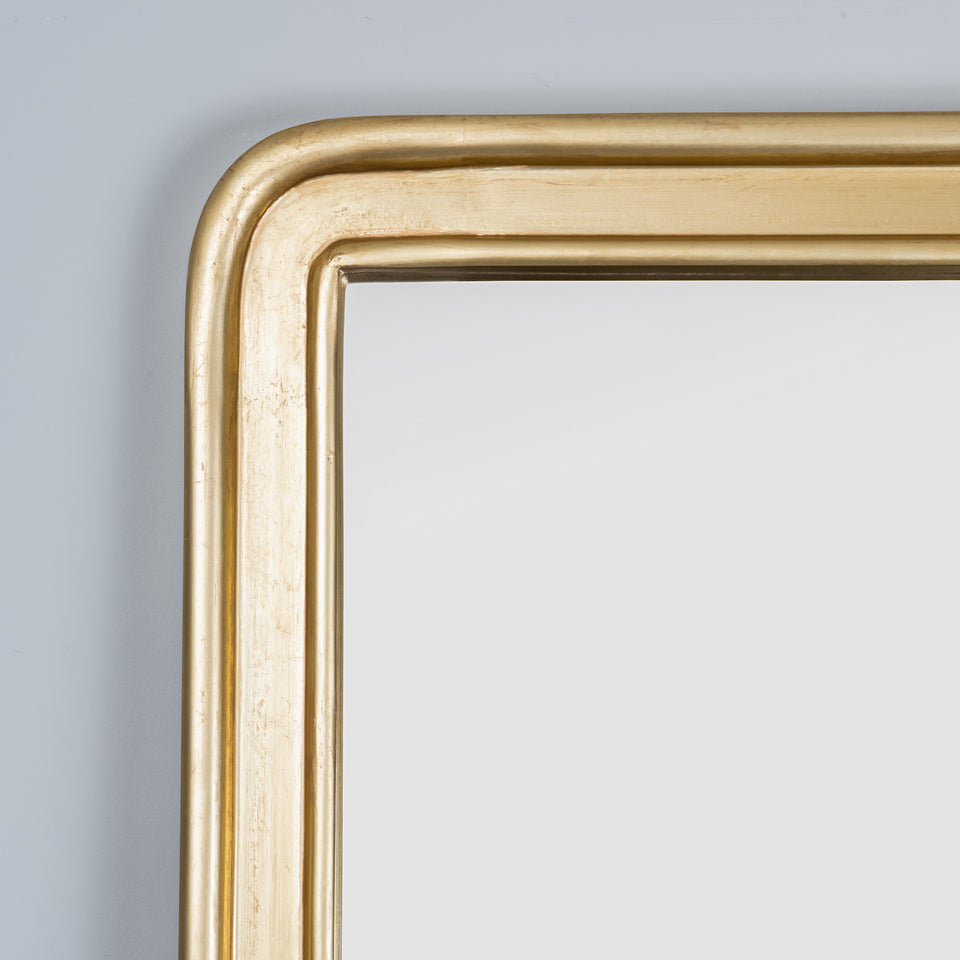 Rectangle Gold Framed Mirror