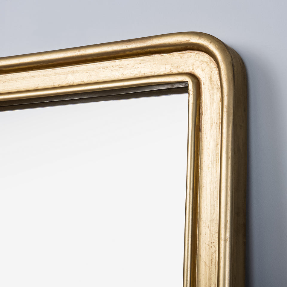 Rectangle Gold Framed Mirror