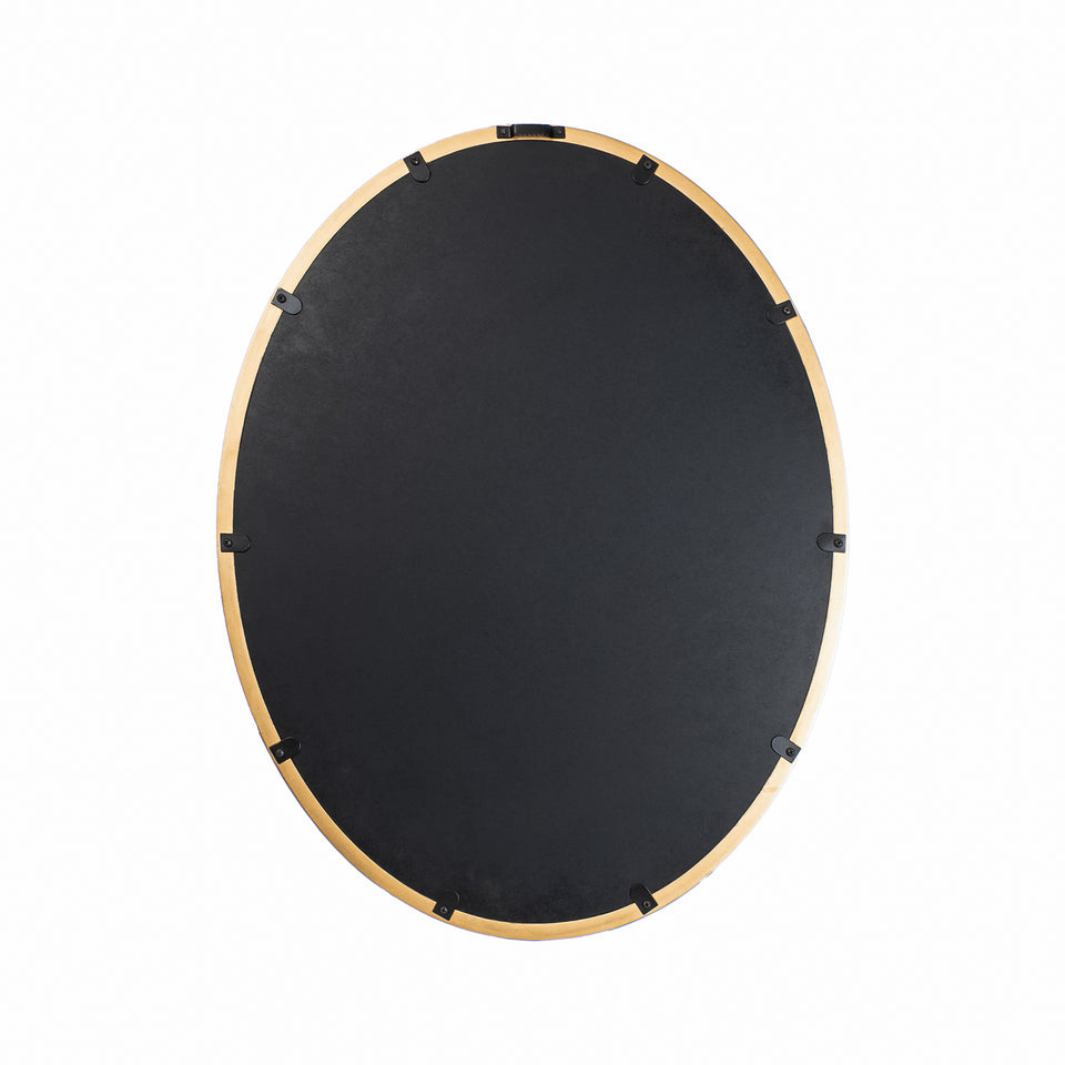 Gold Minimal Oval Wall Mirror