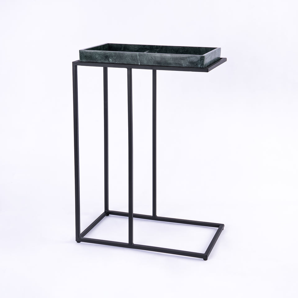 Rectangular Tray C-Table Black Base