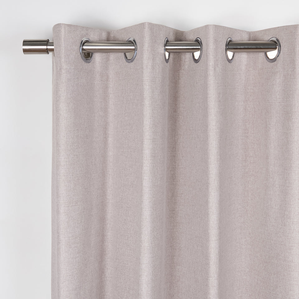 MAX Blackout Linen-Textured Curtains Set