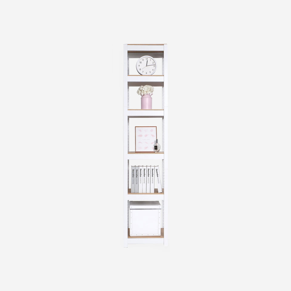 Kepsuul 5 Shelf + 1 LED Light Bar Customizable Modular Shelving and Storage
