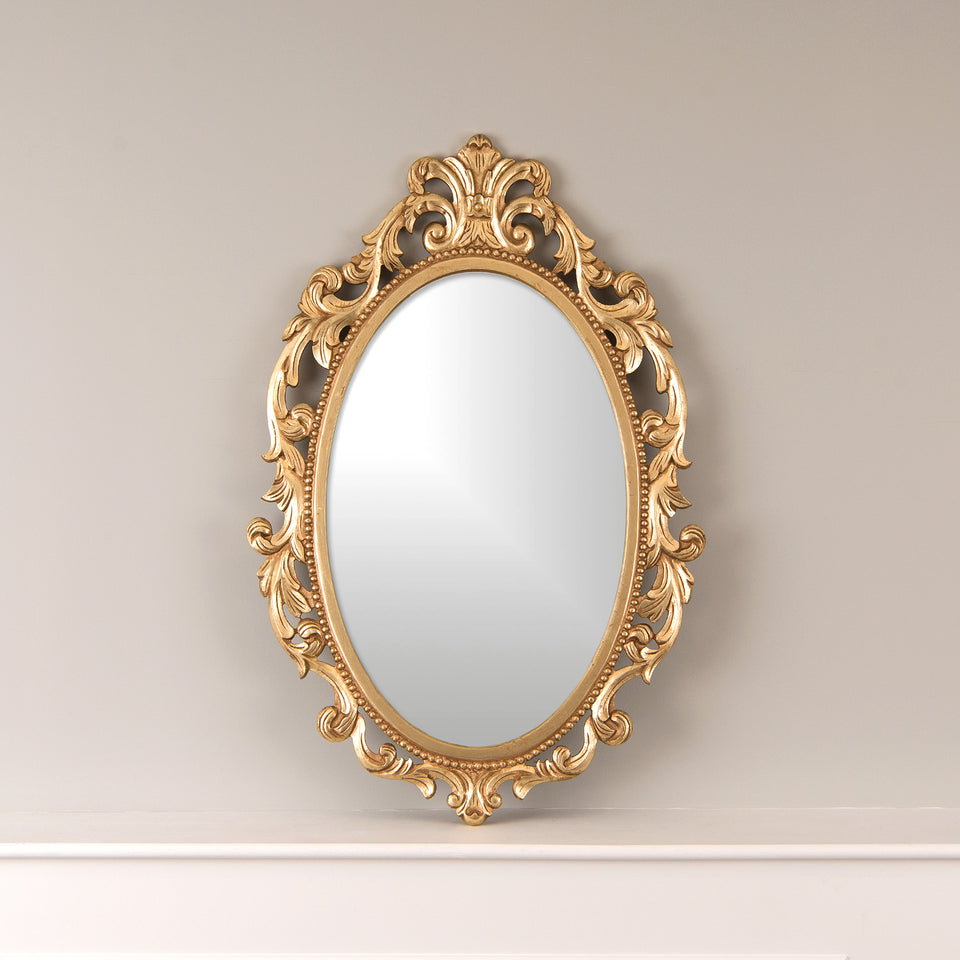 Oval Baroque Mirror