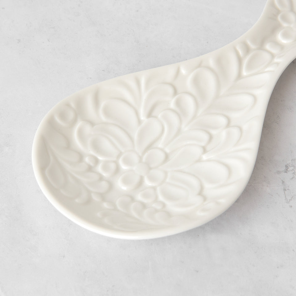 Textured Ceramic Spoon Rest