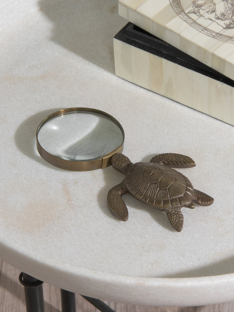 Brass Turtle Magnifying Glass