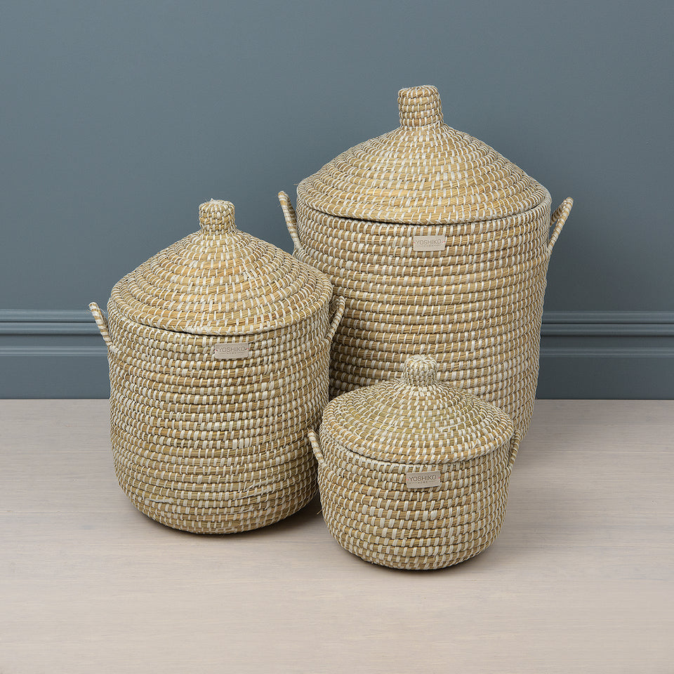African Coiled Basket Set