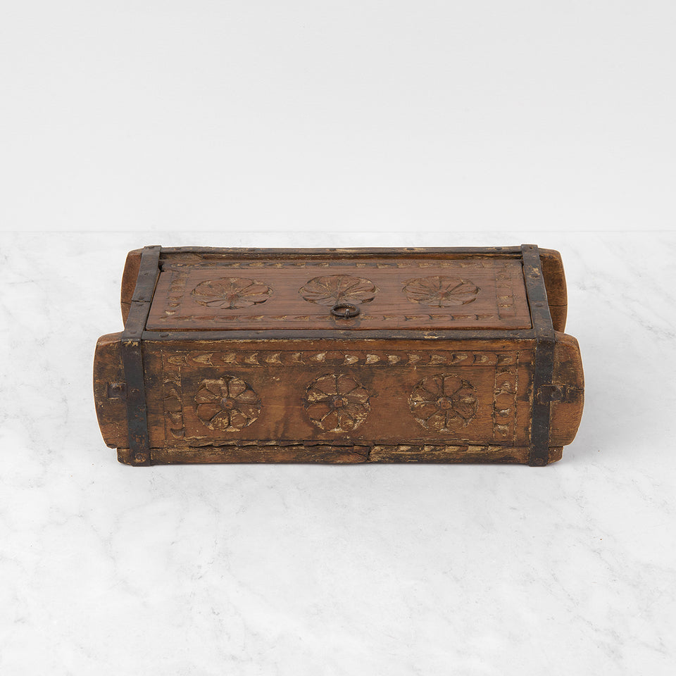 Vintage Wooden Brick Mold Box