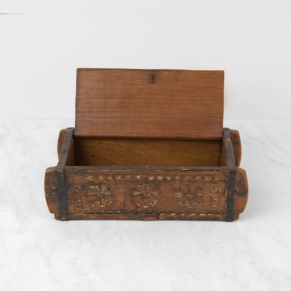 Vintage Wooden Brick Mold Box