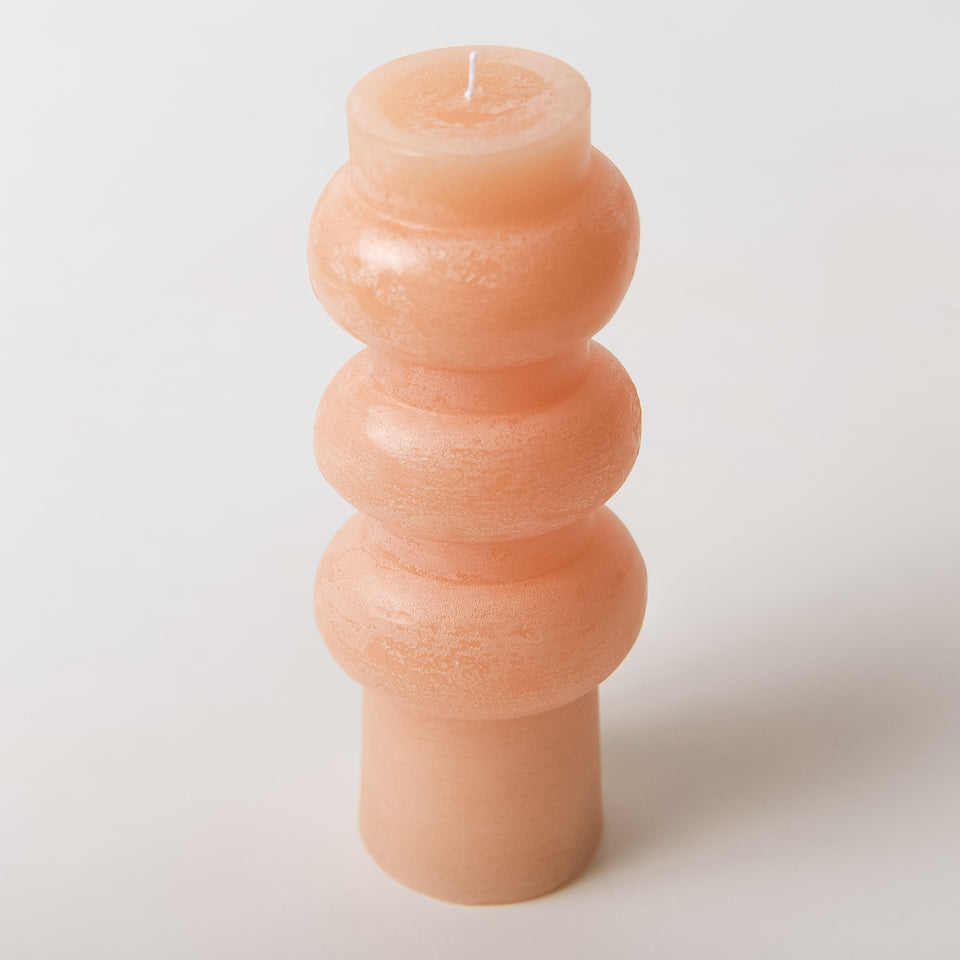 Sculptural Pillar Candle