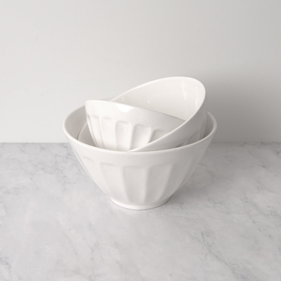 White Ceramic Mixing Bowl – Mad About Pottery