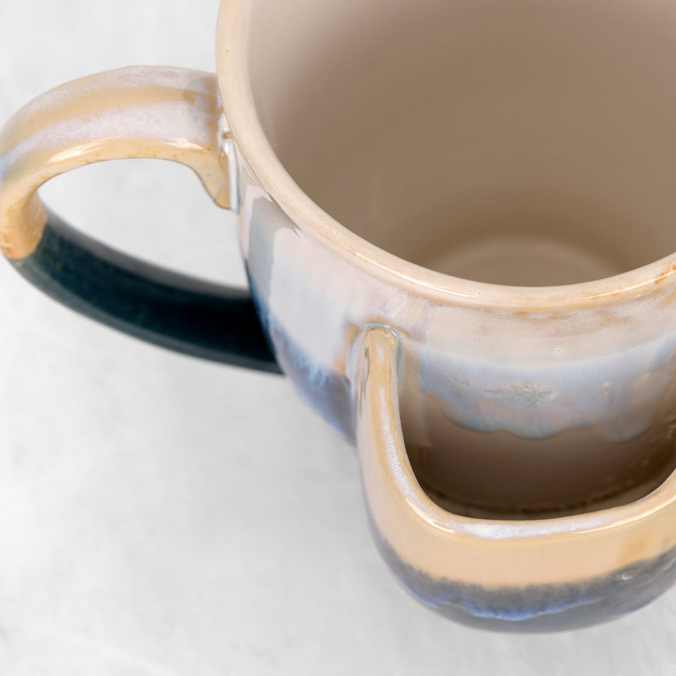 Creative Co-op - Stoneware Mug with Tea Bag Holder