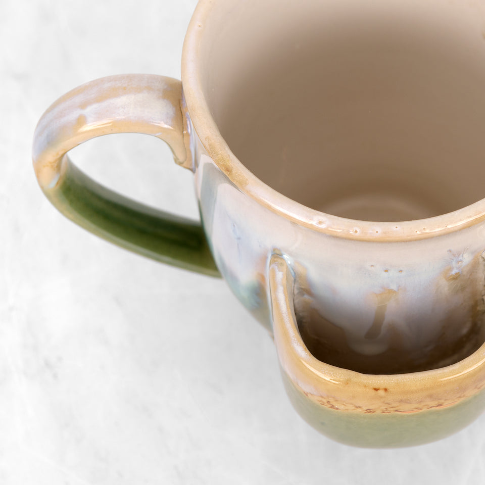 Stoneware Mug with Tea Bag Holder – Across The Way