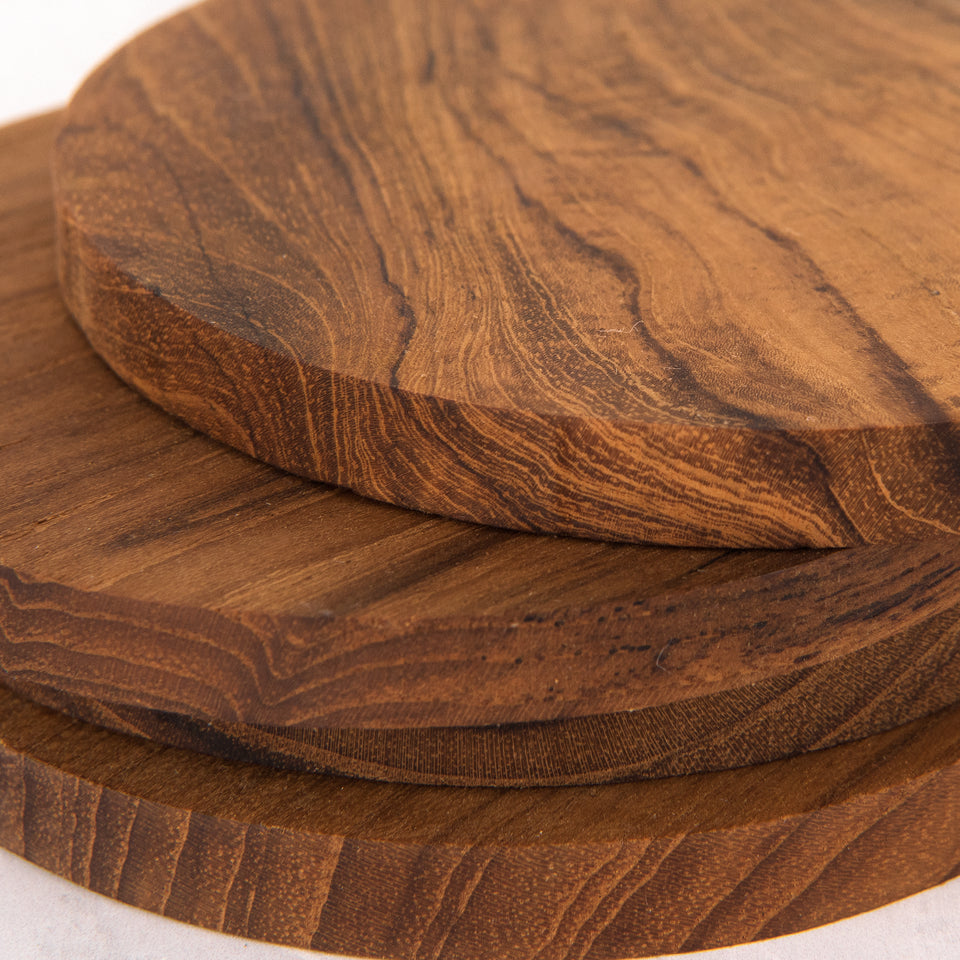 Teak Coaster Set