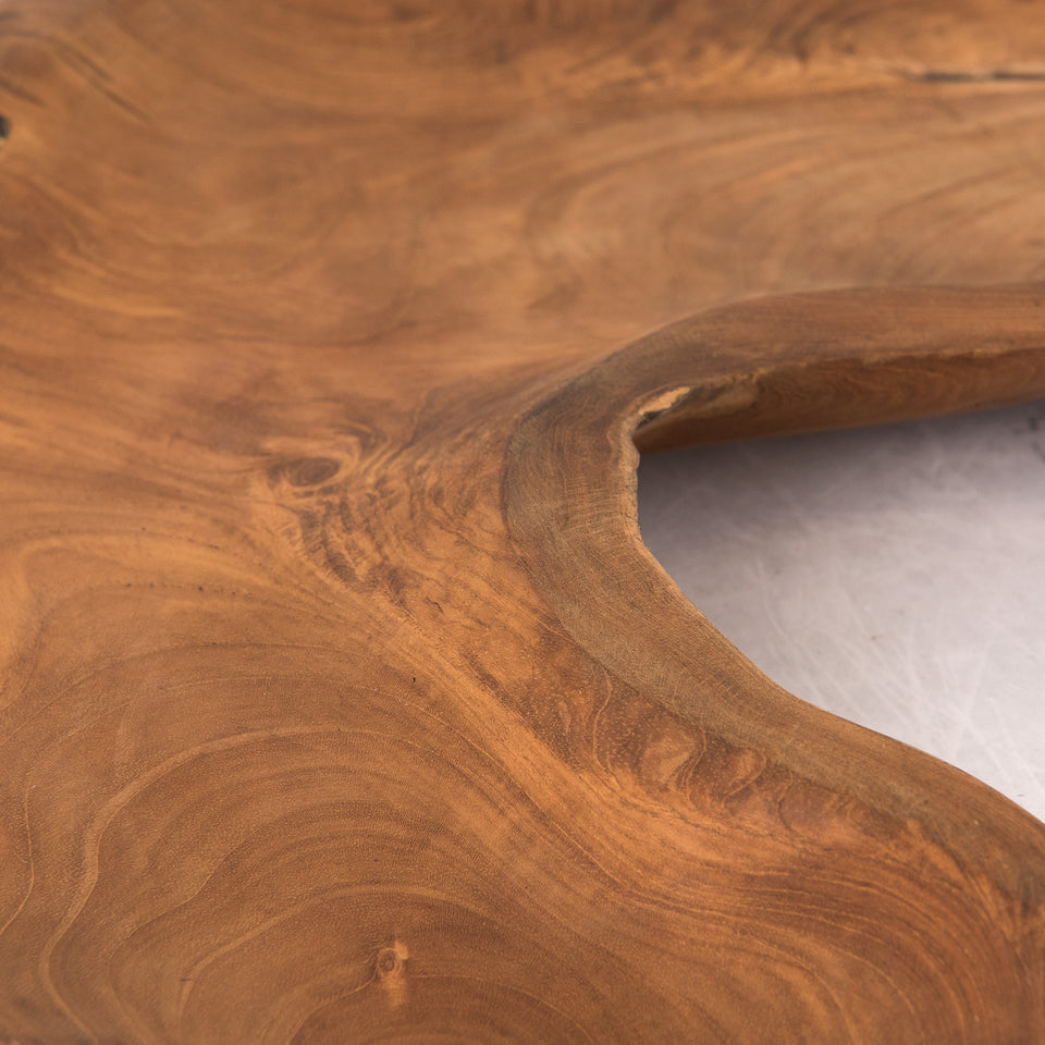 Natural Shape Teak Tray