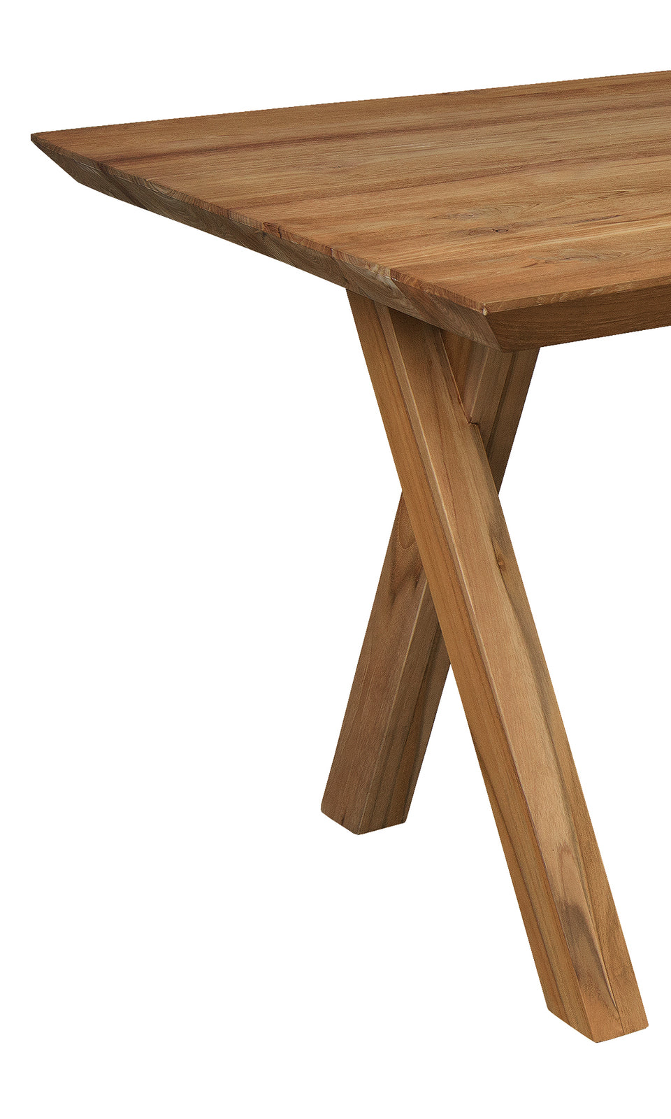 Bayan Teak Dining Table with X-shaped Legs