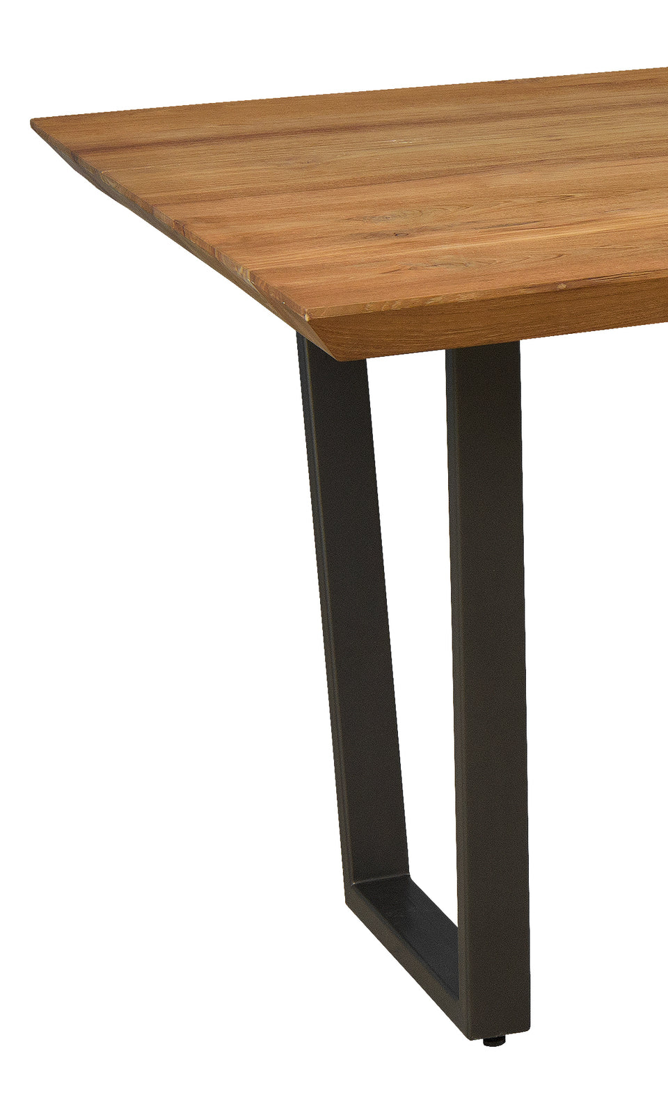 Bayan Teak Dining Table with U-shaped Metal Legs