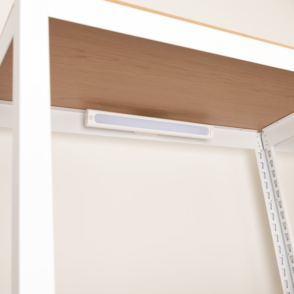 Kepsuul 4 Shelf + 1 LED Light Bar Customizable Modular Shelving and Storage