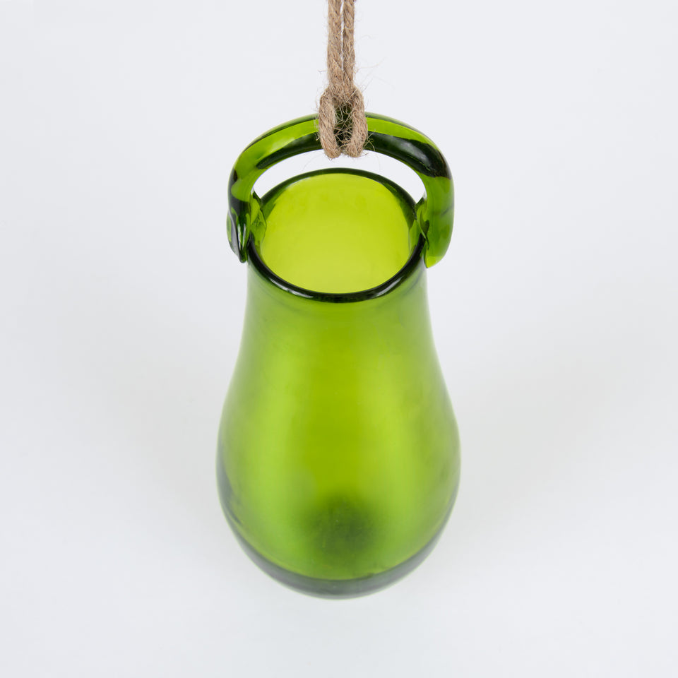 Hanging Hand-Blown Glass Vase