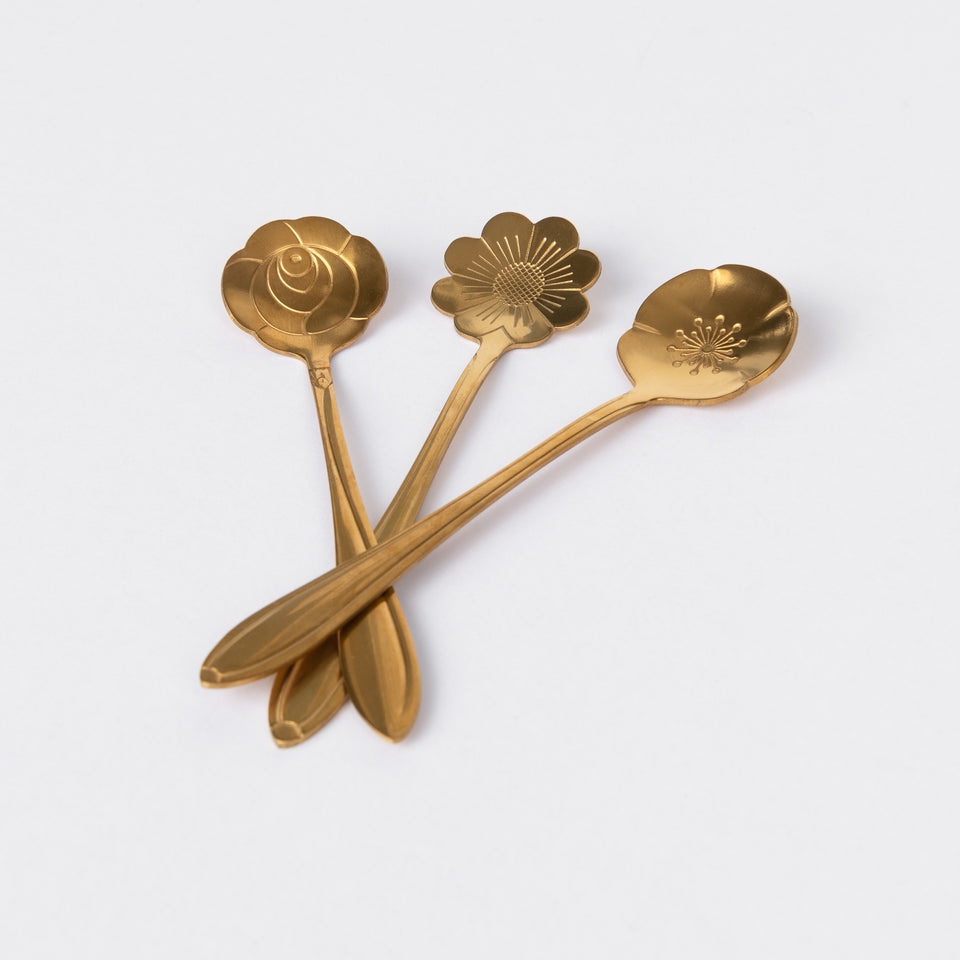 Stainless Steel Flower Shaped Spoons