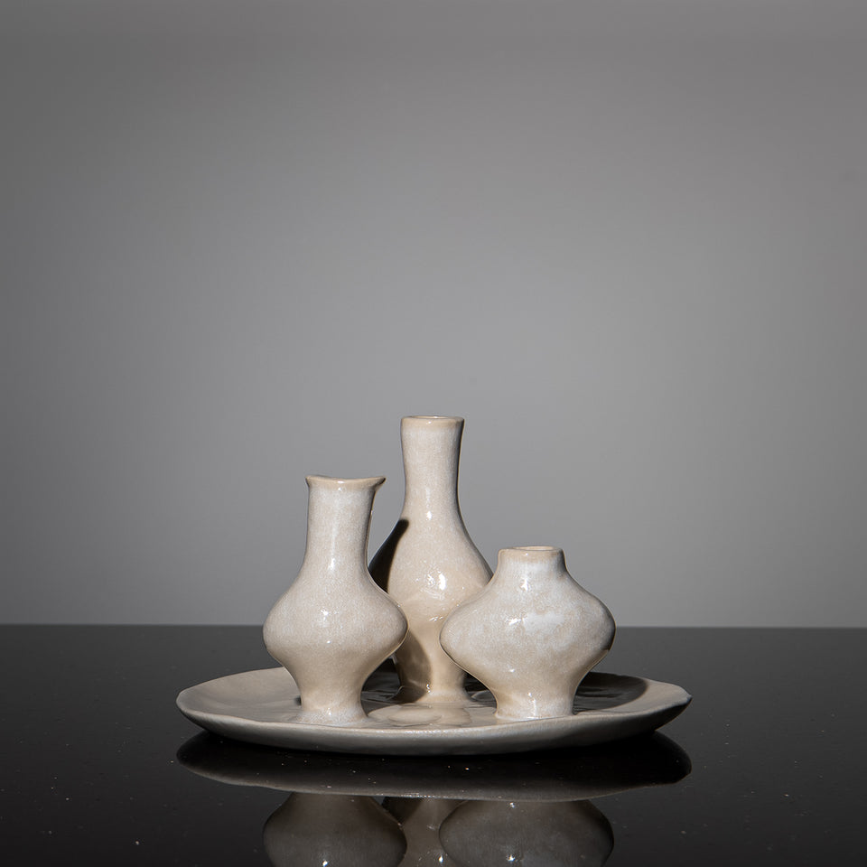 Multi Bud Ceramic Vase