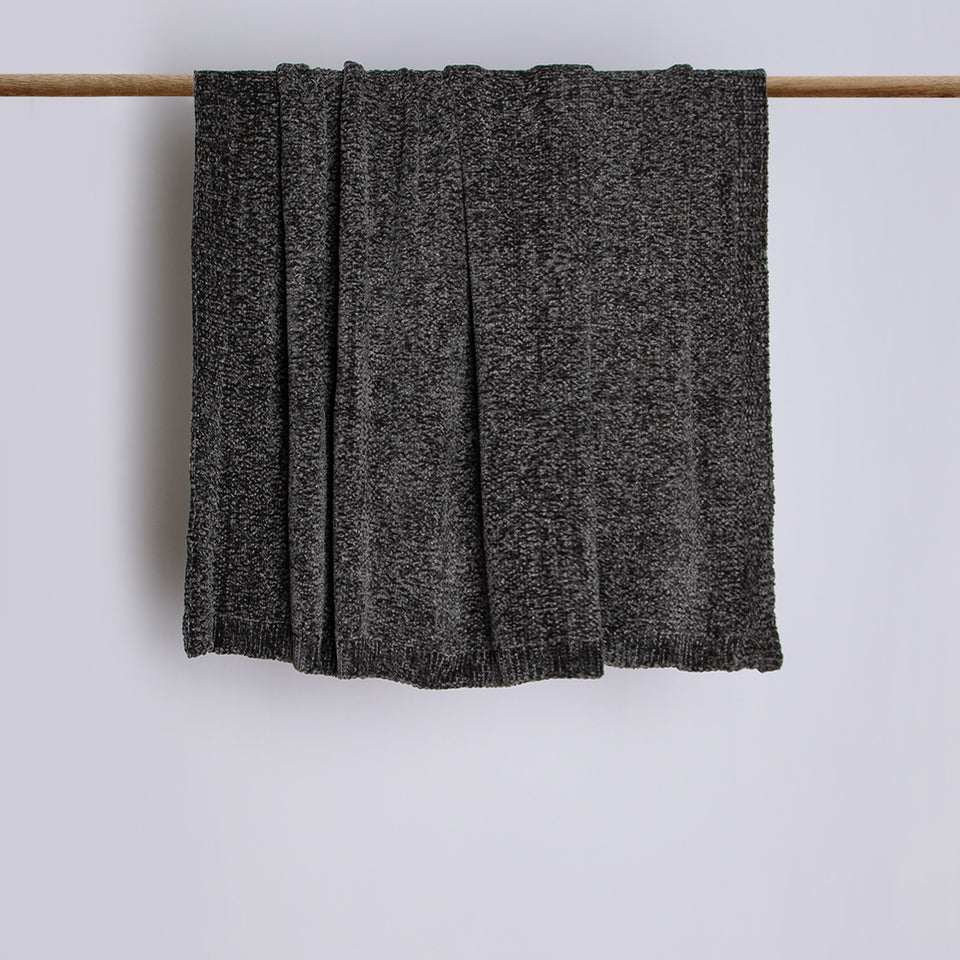 Chenille Blanket - Grey