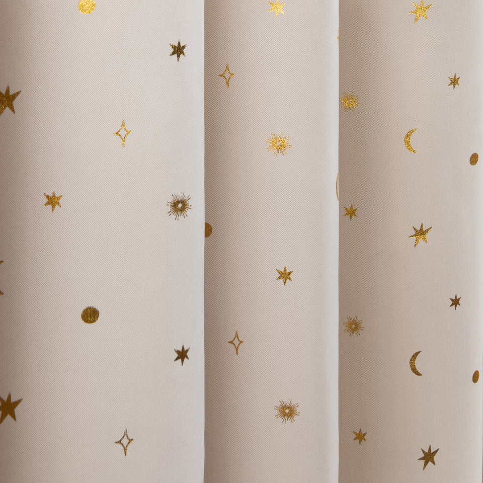 Written in the Stars Gold Foil Blackout Curtains