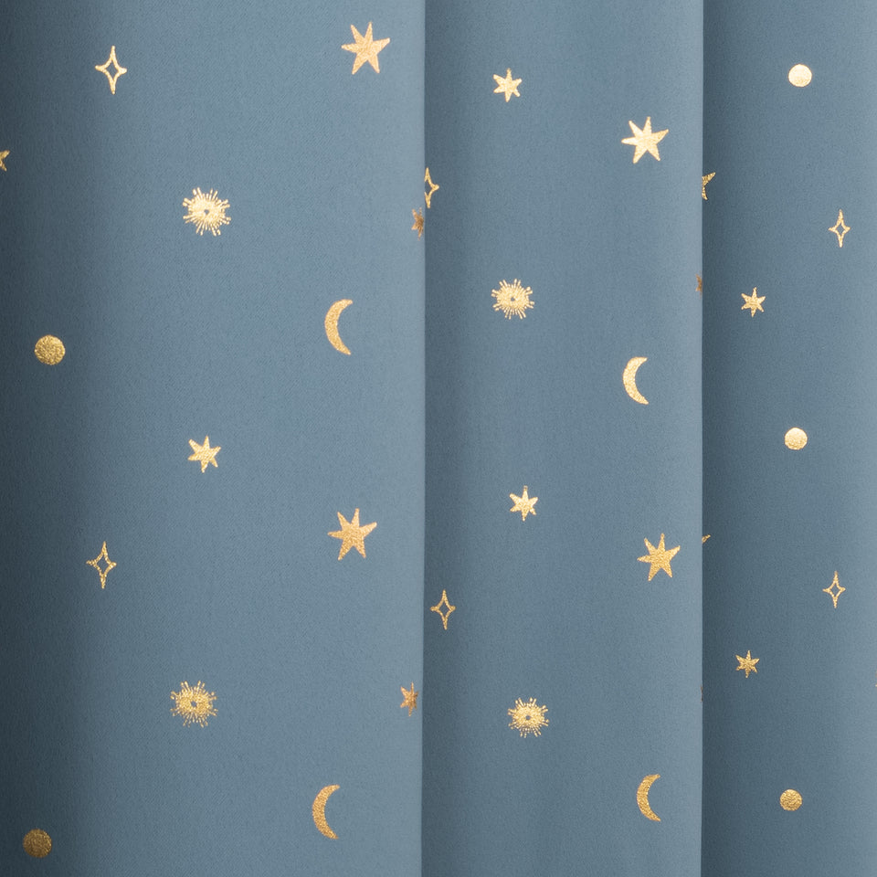 Written in the Stars Gold Foil Blackout Curtains