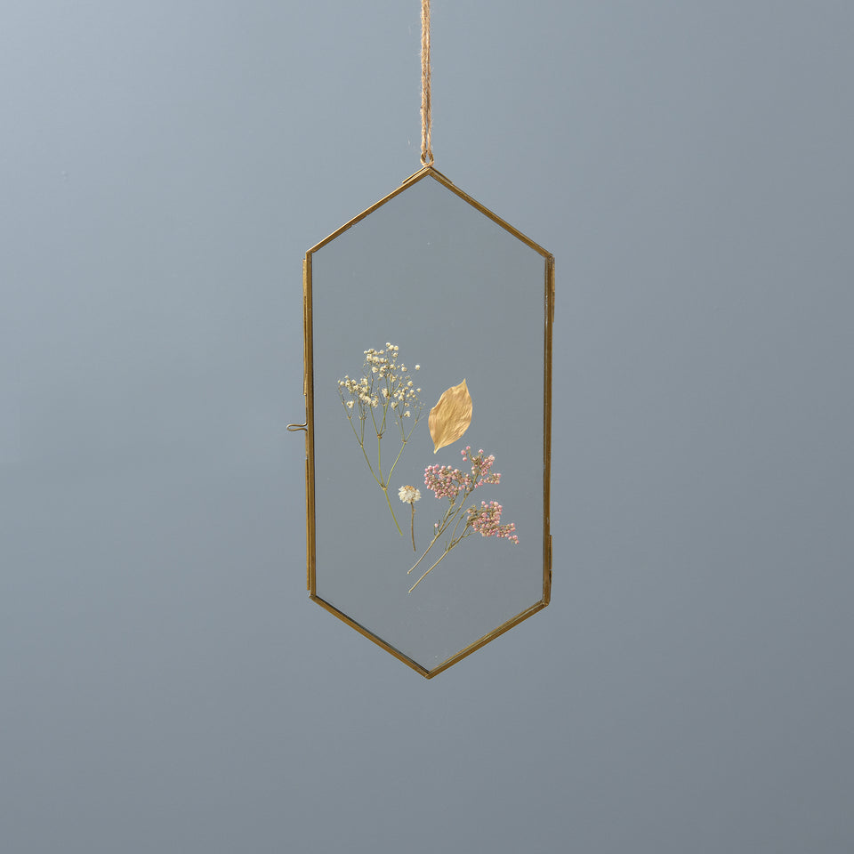 Vintage Brass Hanging Frame