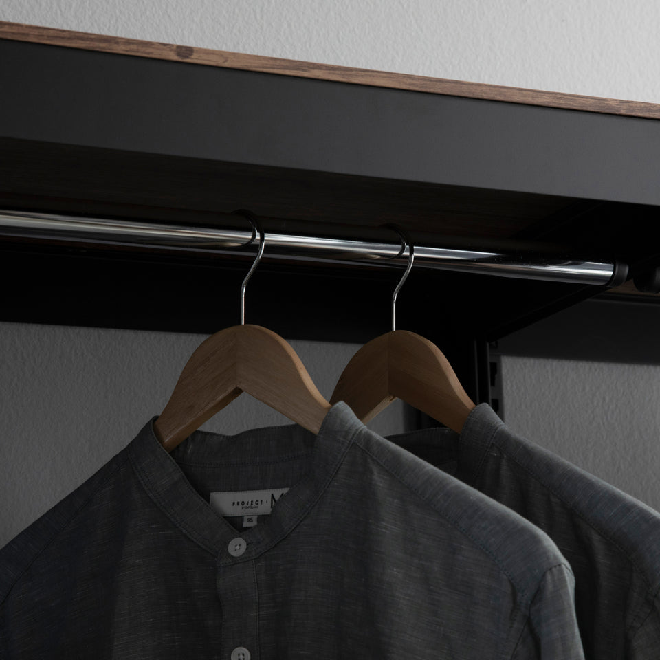 Kepsuul Clothing Rack + 1 Shelf + 1 Door Customizable Modular Shelving and Storage