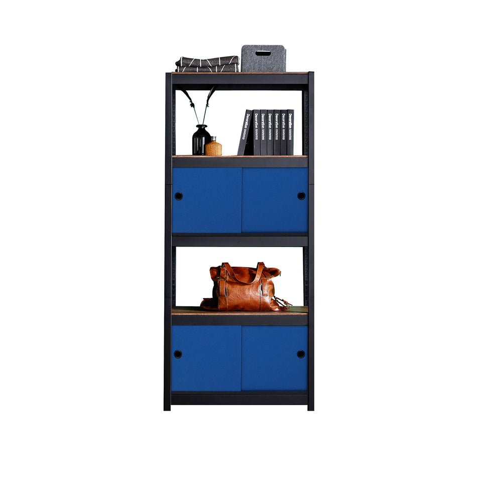 Kepsuul 4 Shelf + 2 Door Customizable Modular Shelving and Storage
