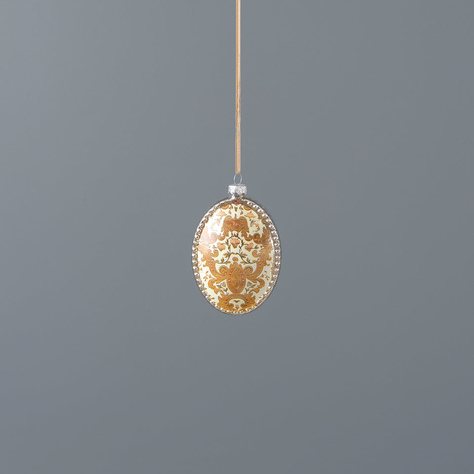 Mercury Glass Ornament – Oval Fetes Royales