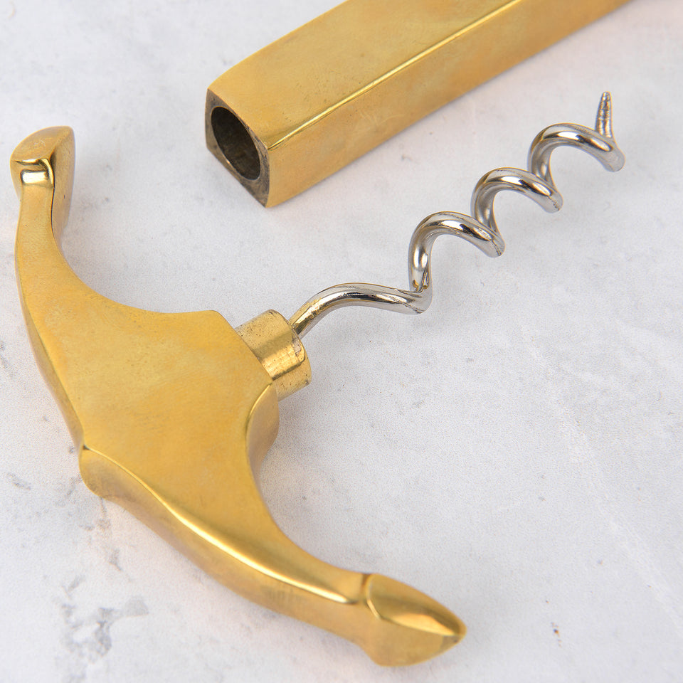 Brass Anchor Bottle Opener & Corkscrew