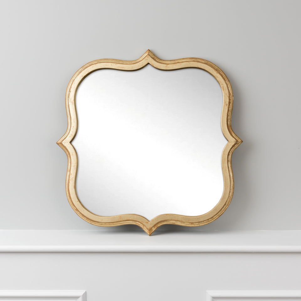 Gold Quatrefoil Mirror