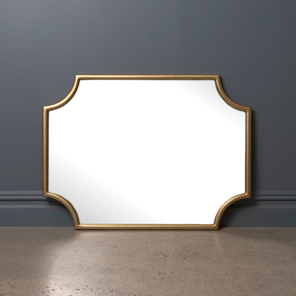 Deco Notched Corner Mirror