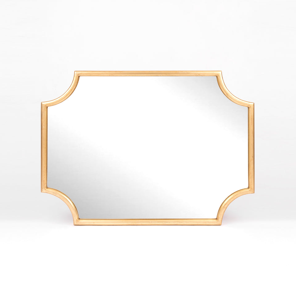 Deco Notched Corner Mirror