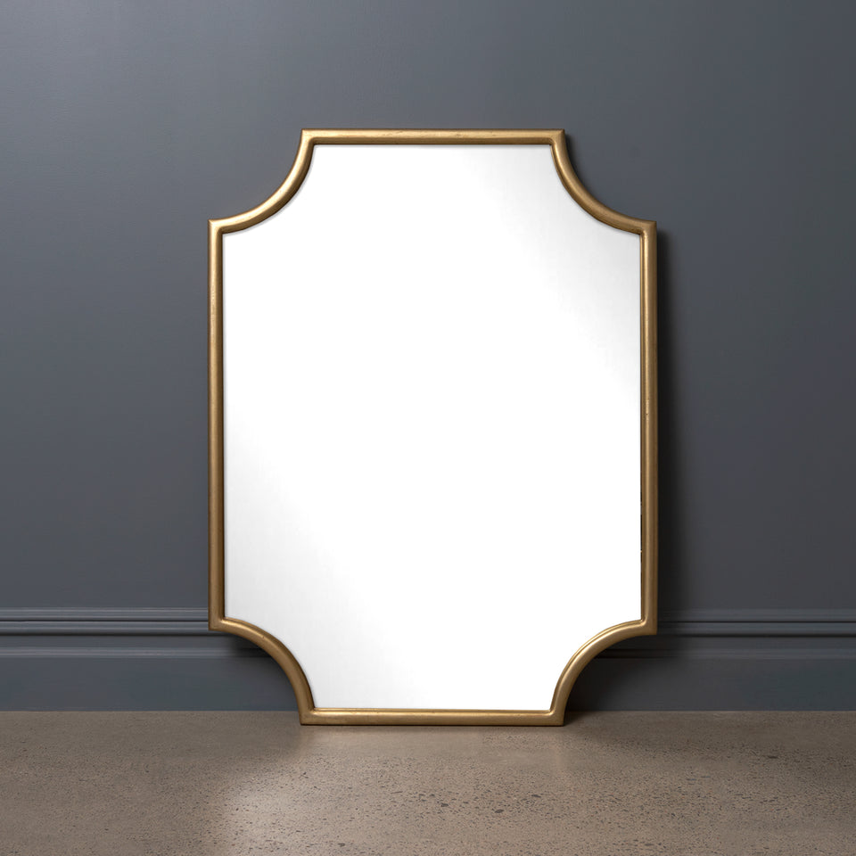 Deco Notched Corner Mirror