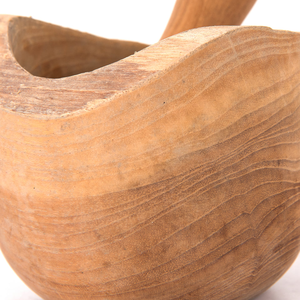 Teak Mortar & Pestle