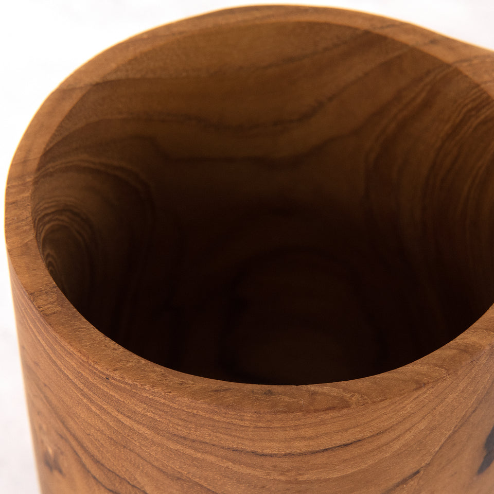 Two Finger Handle Teak Mug