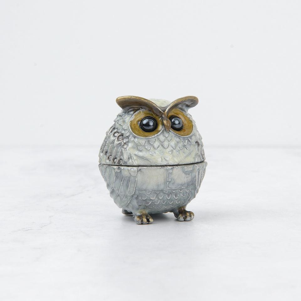 Bejeweled Owl Trinket Box