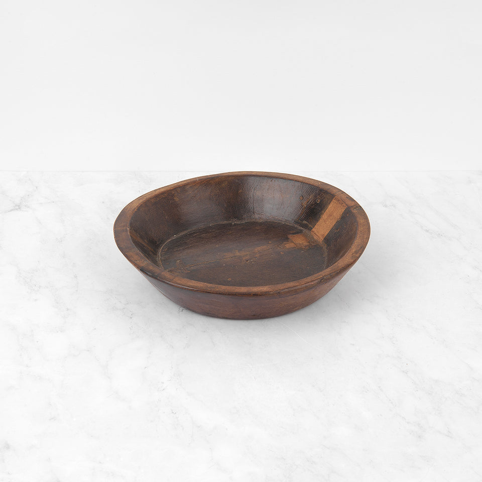 Rustic Wooden Dough Bowl