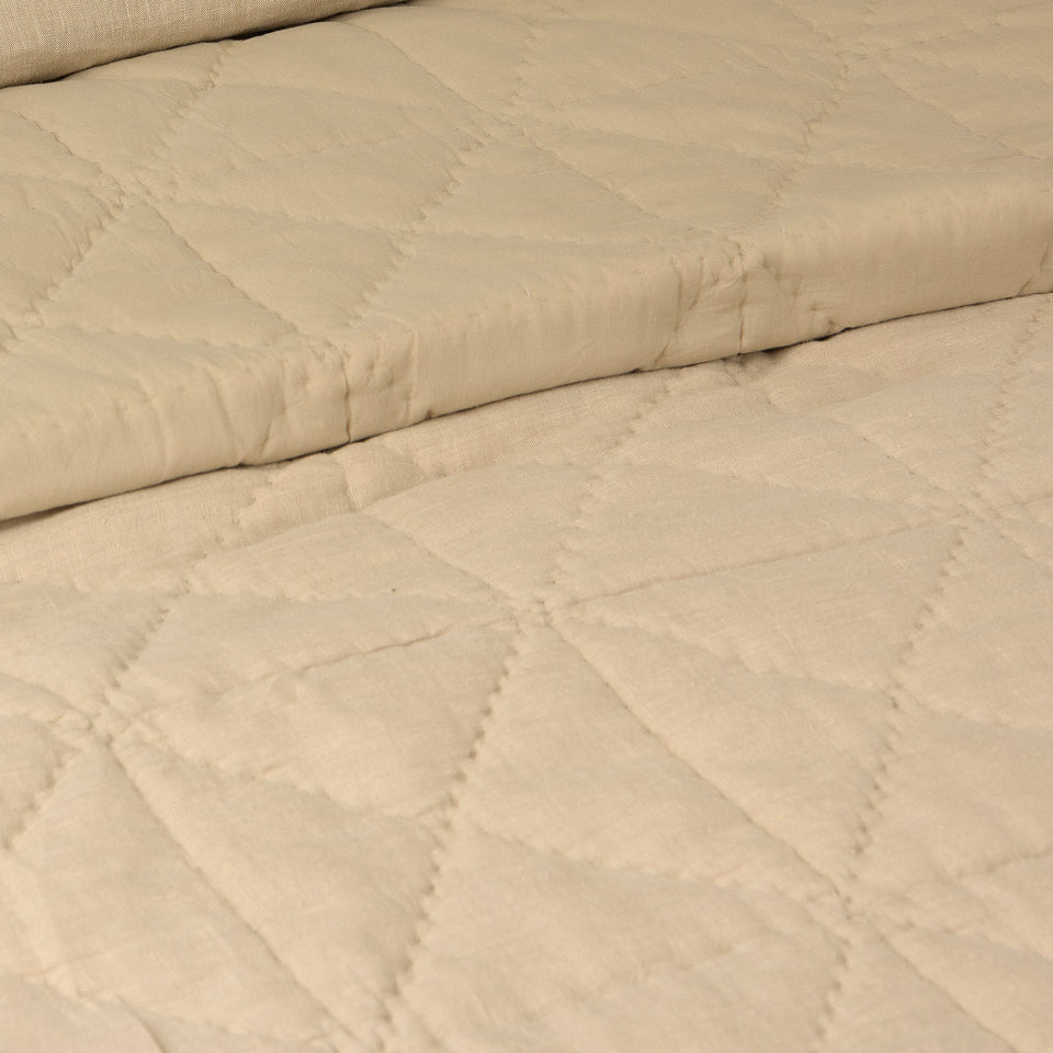 Linen and Cotton Square Quilt