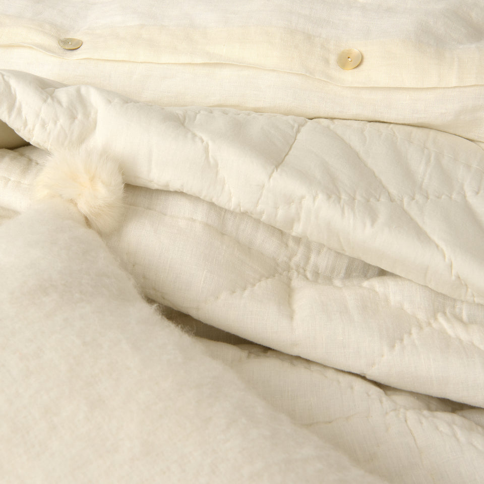Linen and Cotton Square Quilt